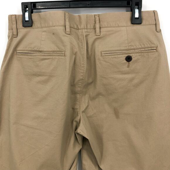 J.CREW Men's 9" Stretch Chino Shorts Size 29 Khaki Tan Flat Front High Rise NWT - Picture 8 of 13